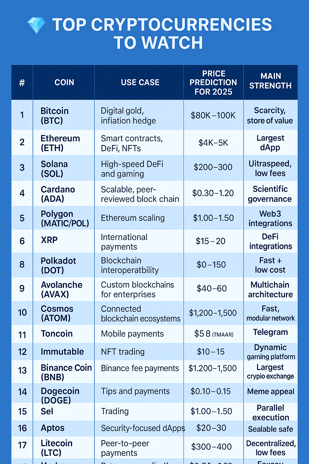 Criptomoedas Promissoras para 2025: 20 Projetos Revolucionários 4 Criptomoedas Promissoras para 2025: 20 Projetos Revolucionários