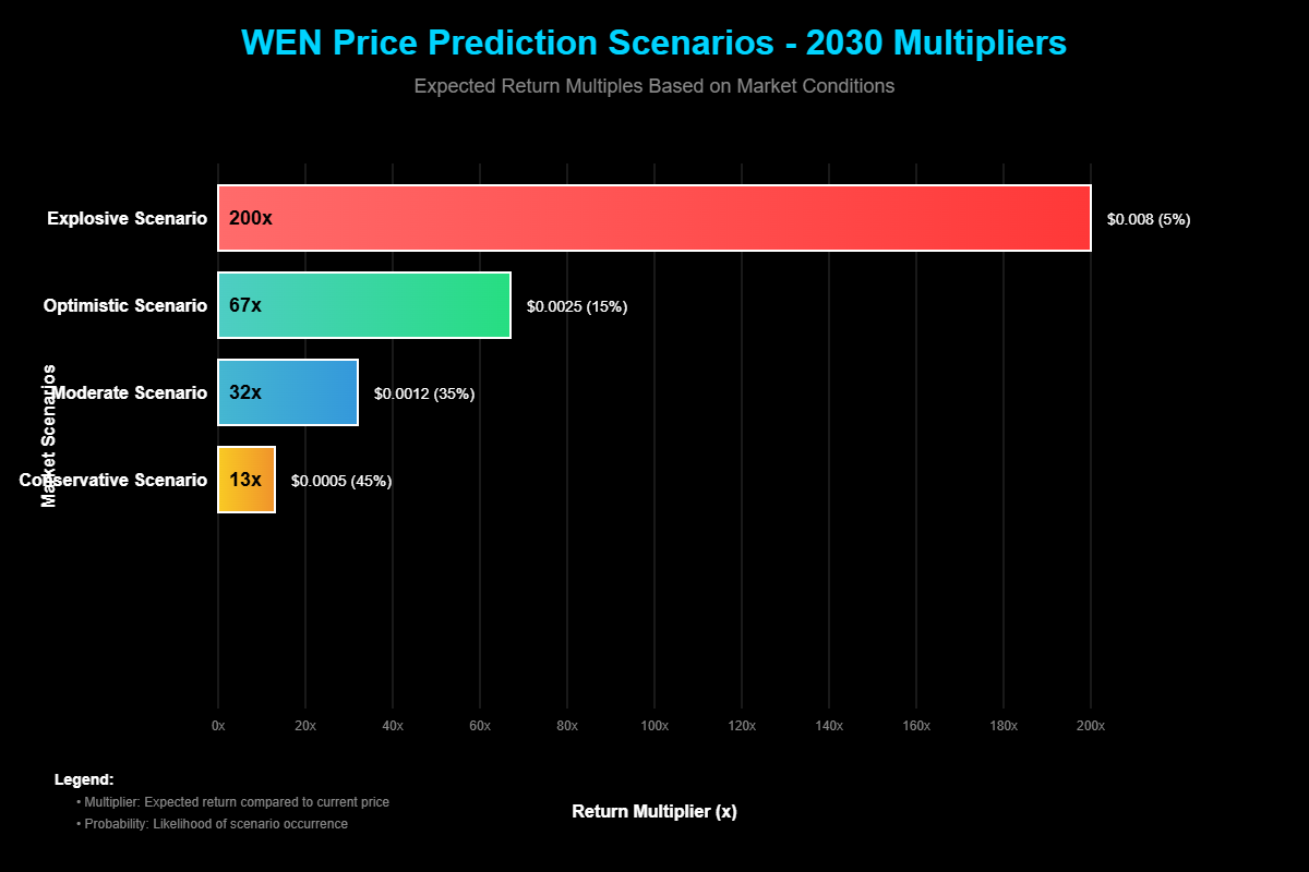 Previsão de Preços Wen (WEN) Para 2030 6 Previsões Técnicas: Cenários Realistas Para 2030