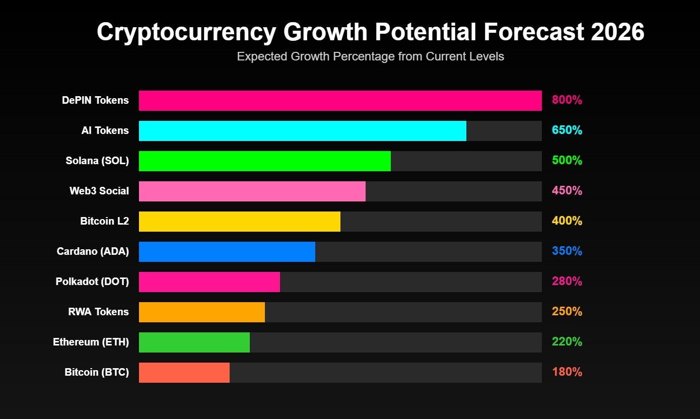 Criptomoedas: Quais Tokens Prometem Ter Valorização em 2026? 7 Criptomoedas: Quais Tokens Prometem Ter Valorização em 2026?