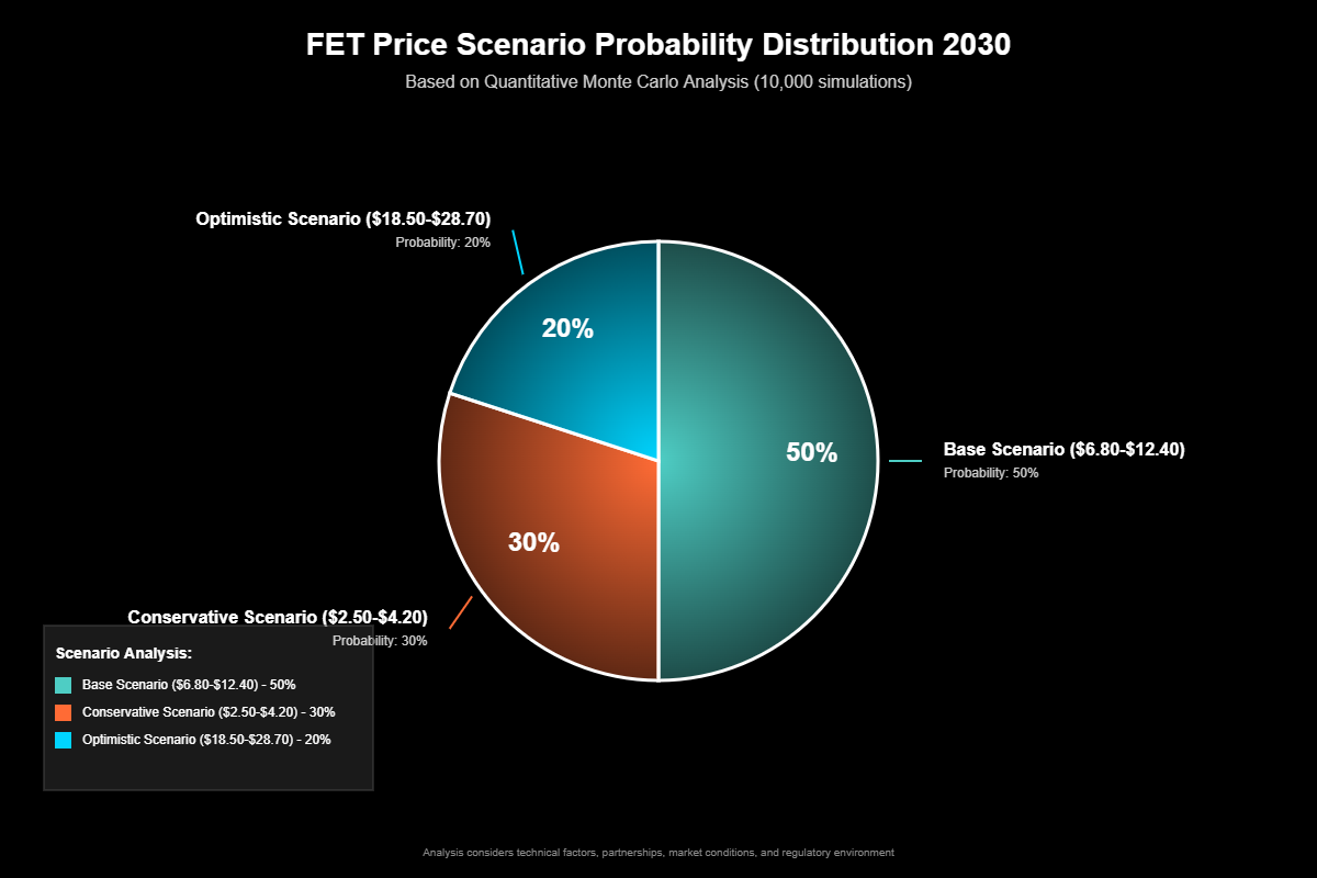 Previsão de Preços Fetch.ai (FET) Para 2030 6 Utilizando modelos de Monte Carlo com