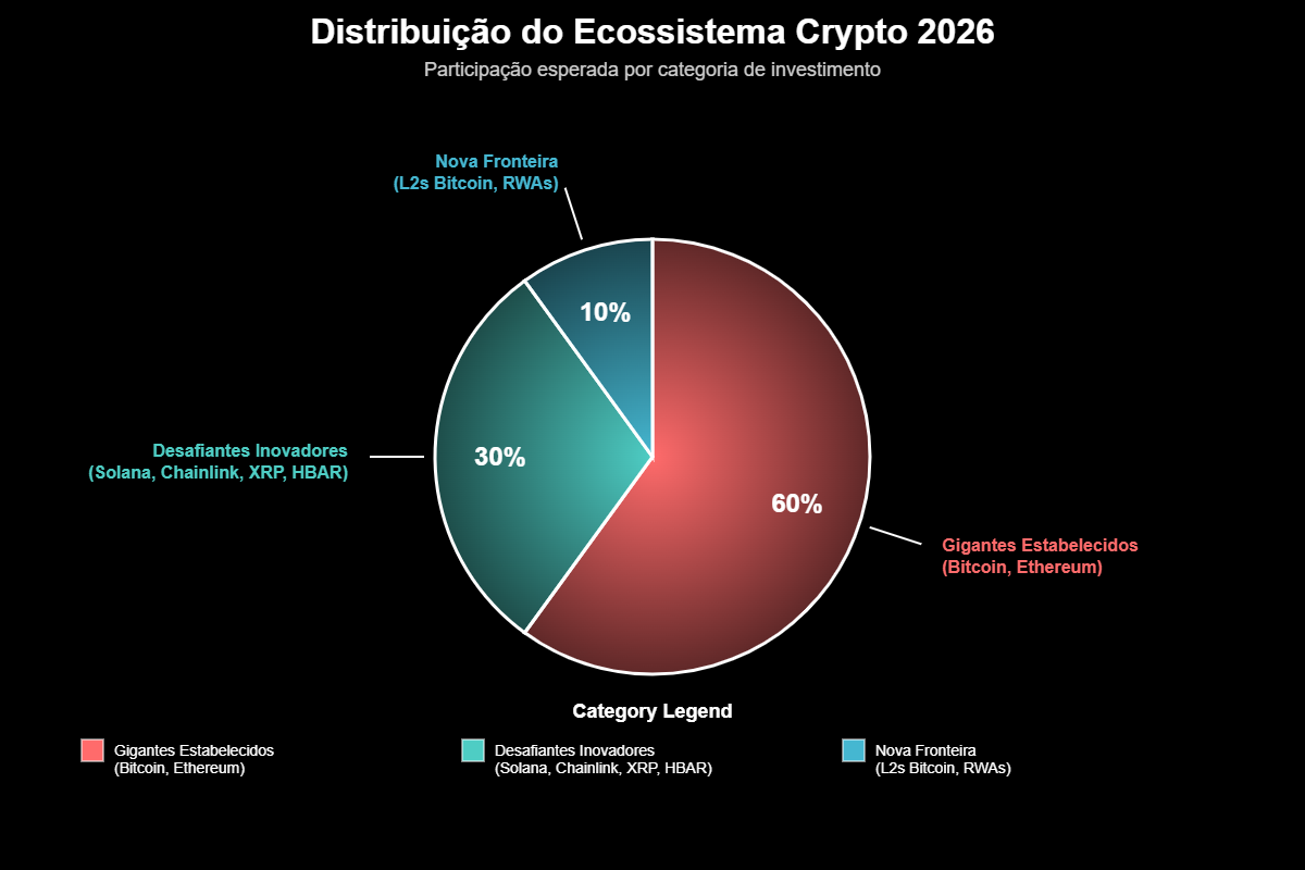 Criptomoedas Promissoras para 2026: o Mapa do Próximo Ciclo 6 Vamos desdobrar os três pilares que sustentam o cenário para 2026: a clareza regulatória que se torna cada vez mais uma certeza, a integração tecnológica profunda que conecta o mundo cripto à economia real, e a entrada definitiva do capital institucional, que busca não apenas exposição, mas participação ativa na construção desta nova classe de ativos